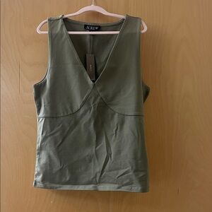 J. Crew Women's Deep Olive Tank Top